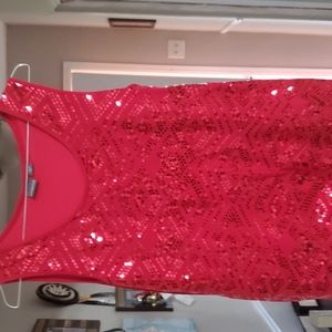 Sequined tank top